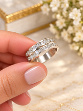 Load image into Gallery viewer, Round Cut Cvd Diamonds Ring Men's 14K Solid And Heavy Yellow Gold Diamond Band Channel Set Style Men's Wedding Ring Band For Him 2.00ctw