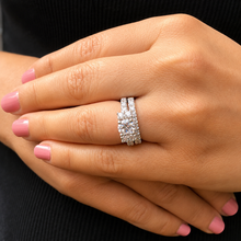 Load image into Gallery viewer, GIA Certified Round Cut Natural Diamond Engagement Ring And Matching band 14k White Gold Bridal Wedding Set 2.25ctw