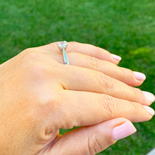 Load image into Gallery viewer, GIA Certified Asscher Cut Natural Diamond Engagement Ring Four Double Prong Set Wedding Ring Solitaire Bridal Ring 14K Solid White Gold 1.00ct