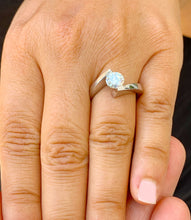 Load image into Gallery viewer, GIA Certified Natural Round Cut Engagement Ring Tension Set Solitaire 14k Solid And Heavy White Gold Wedding Ring Bridal Women's Ring 1.00ct