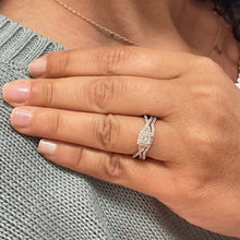 Load image into Gallery viewer, GIA Certified Princess Cut And Round Cut Sides Natural Diamond Engagement Ring And Matching Band Halo Bridal Set 14k solid yellow gold 1.20ctw