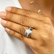 Load image into Gallery viewer, GIA Certified Natural Round Cut Center And Princess Cut Sides Diamond Engagement Ring And Matching Band Tension 14k Solid White Gold 1.70ctw