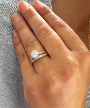 Load image into Gallery viewer, GIA Certified Natural Round Cut Diamond Engagement Ring And Matching Band Wedding Set Prong Set Bridal Set 14K Solid Yellow Gold 1.50ctw