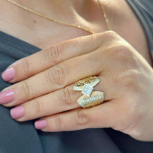 Load image into Gallery viewer, 14K Solid And Heavy Yellow Gold Princess Cut Forever One Moissanite Engagement Ring Deco, Bridal, Wedding, Bezel Set Solitaire 1.00ctw