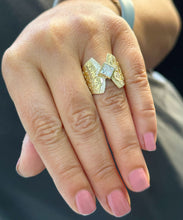 Load image into Gallery viewer, 14K Solid And Heavy Yellow Gold Princess Cut Forever One Moissanite Engagement Ring Deco, Bridal, Wedding, Bezel Set Solitaire 1.00ctw