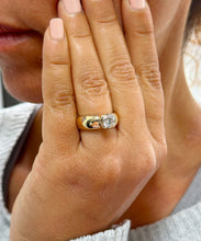 Load image into Gallery viewer, GIA Certified Natural Round Cut Diamond Engagement Ring Semi Bezel Set Bridal Ring 14k Solid And Heavy Yellow Gold Wedding Ring 1.25ct