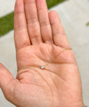 Load image into Gallery viewer, 14k Solid Yellow Gold Bracelet CVD Diamond Bracelet Gold Chain Diamond Bracelet, Chain Diamond Bracelet Prong Set 0.25ctw Minimalist Style