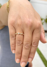 Load image into Gallery viewer, Round Cut CVD Diamonds Band Minimalist Stackable Band 14k Solid Yellow Gold Anniversary Band Bridal Band Prong Set 0.35ctw