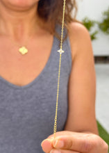 Load image into Gallery viewer, Round Cut CVD Diamond Bracelet Chain Diamond Bracelet 14k Solid Yellow Gold Bracelet Prong Set Four Diamonds Style 0.20ct Minimalist Style