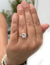 Load image into Gallery viewer, GIA Certified Natural Oval Cut Diamond Engagement Ring Solitaire Ring 14k Solid Yellow Gold Bridal Ring Four Prong Set Wedding Ring 1.50ct