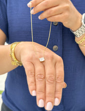 Load image into Gallery viewer, IGI Certified 14k Solid Yellow Gold Emerald Diamond Bezel Set Solitaire Necklace and Chain, Pendant, Bridal, Wedding, Anniversary, 2.00ct