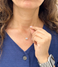 Load image into Gallery viewer, IGI Certified 14k Solid Yellow Gold Emerald Diamond Bezel Set Solitaire Necklace and Chain, Pendant, Bridal, Wedding, Anniversary, 2.00ct