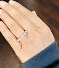 Load image into Gallery viewer, Marquise Cut CVD Lab Diamonds Eternity Band 0.25ct Each Horizonal Style Bridal Band In 14K Solid White Gold Wedding Anniversary Band 3.00ctw