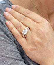 Load image into Gallery viewer, GIA Certified Natural Round Cut Diamond Engagement Ring In 14k Solid And Heavy Yellow Gold Wedding Ring 2.70ctw Bridal Ring Hidden Halo Style