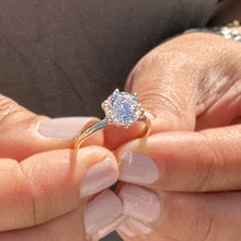 Load image into Gallery viewer, GIA Certified Natural Round Cut Diamonds Engagement Ring Crown Six Prong Setting Solitaire Wedding Bridal Ring Set In 14K Yellow Gold 1.00ct