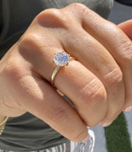 Load image into Gallery viewer, GIA Certified Natural Round Cut Diamonds Engagement Ring Crown Six Prong Setting Solitaire Wedding Bridal Ring Set In 14K Yellow Gold 1.00ct