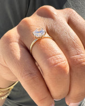 Load image into Gallery viewer, Round Cut Diamonds Engagement Ring IGI Certified Crown Six Prong Setting Solitaire Wedding Bridal Ring Set In 14K Yellow Gold 1.00ct F-VS2