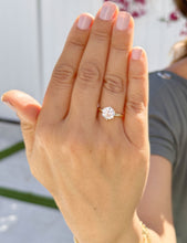 Load image into Gallery viewer, GIA Certified Natural Round Cut Diamonds Engagement Ring Crown Six Prong Setting Solitaire Wedding Bridal Ring Set In 14K Yellow Gold 1.00ct