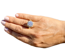 Load image into Gallery viewer, Huge Round Cut Diamond Engagement Ring Halo Style Wedding Ring IGI Certified Filigree Style 14k Solid Yellow Gold Bridal Ring 7.75ctw