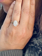 Load image into Gallery viewer, Elongated Oval Shape Moissanite 11x8mm Engagement Ring Solitaire Four Prong Set Bridal Wedding Ring Minimalist Design 14k Yellow Gold 4.00ct