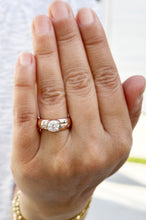 Load image into Gallery viewer, Round Cut Diamonds Semi Bezel Style Engagement Ring IGI Certified 14k Solid Heavy Rose Gold Wedding Ring Women's Bridal Ring 1.06ct F-VS2