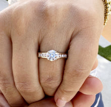 Load image into Gallery viewer, Round Cut Diamond Engagement Ring IGI Certified 14k Solid Yellow Gold Wedding RIng Prong Set Bridal Prppose Ring 1.15ctw F-VS2