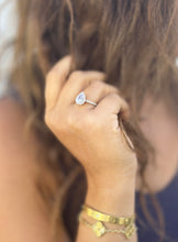 Load image into Gallery viewer, Pear Shape And Round Cut Diamonds Engagement Ring IGI Certified 14k Solid White Gold Halo Style Wedding Ring Filigre Design 2.50ctw F-VS2