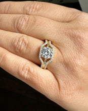 Load image into Gallery viewer, Round Cut Diamond Engagement Ring IGI Certified 14k Solid Yellow Gold Wedding Ring Prong Set Bridal Propose Ring Split Shank 2.50ctw F-VS2