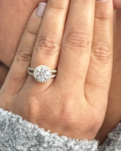 Load image into Gallery viewer, GIA Certified Round Cut Natural Diamond Engagement Ring Halo Split Shank Design Set In 14K Solid Yellow Gold Bridal Wedding Ring 2.10ctw