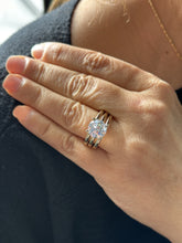 Load image into Gallery viewer, Round Diamond Engagement Ring Solitaire Prong Set Wedding Ring IGI Certified 14k Solid And Heavy Yellow Gold Bridal ring Triple Shank 4.00ct