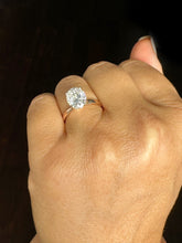 Load image into Gallery viewer, Oval Cut Diamond Engagement Ring Solitaire Ring IGI Certified 14k Solid Rose Gold Bridal Ring Wedding Ring Four Prong Set 3.00ct F-VS2