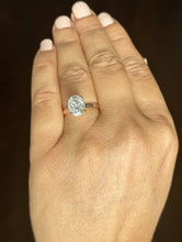 Load image into Gallery viewer, Oval Cut Diamond Engagement Ring Solitaire Ring IGI Certified 14k Solid Rose Gold Bridal Ring Wedding Ring Four Prong Set 3.00ct F-VS2