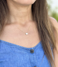 Load image into Gallery viewer, Emerald Cut Moissanite Bezel Set Solitaire Necklace And Chain In 14k Solid Yellow Gold Pendant Bridal Gift Wedding Anniversary Gift 2.00ct