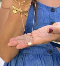 Load image into Gallery viewer, Emerald Cut Moissanite Bezel Set Solitaire Necklace And Chain In 14k Solid Yellow Gold Pendant Bridal Gift Wedding Anniversary Gift 2.00ct
