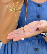 Load image into Gallery viewer, Emerald Cut Moissanite Bezel Set Solitaire Necklace And Chain In 14k Solid Yellow Gold Pendant Bridal Gift Wedding Anniversary Gift 2.00ct