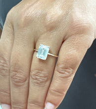 Load image into Gallery viewer, Emerald Cut Diamond Engagement Ring IGI Certified Set In 14K Solid Yellow Gold Solitaire Ring Four Prong Set Style Wedding Ring 2.00ct F-VS2