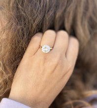 Load image into Gallery viewer, Round Cut Diamond Engagement Ring IGI Certified 5.00ct 14k Solid Yellow Gold Solitaire Style Bridal Ring Minimalist Wedding Ring G-VS2