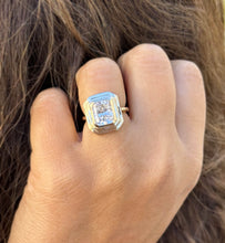 Load image into Gallery viewer, Cushion Cut Diamond Engagement Ring IGI Certified Set In 14K Solid Yellow Gold Solitaire Style Ring Bezel Set Design Wedding Ring 3.00ct