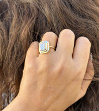 Load image into Gallery viewer, Cushion Cut Diamond Engagement Ring IGI Certified Set In 14K Solid Yellow Gold Solitaire Style Ring Bezel Set Design Wedding Ring 3.00ct