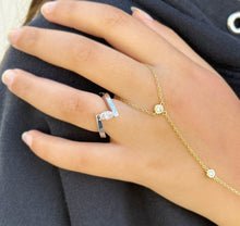 Load image into Gallery viewer, Marquise Cut Natural Diamond Engagement Ring Tension Set Ring 14k Solid White Gold Propose Ring Anniversary Wedding Ring 0.50ctw