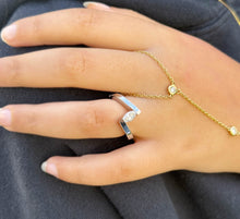 Load image into Gallery viewer, Marquise Cut Natural Diamond Engagement Ring Tension Set Ring 14k Solid White Gold Propose Ring Anniversary Wedding Ring 0.50ctw