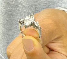 Load image into Gallery viewer, Marquise Cut Center And Kite Shape Sides Diamond Engagement Ring IGI Certified 14K Solid White Gold Bridal Ring Three Stone Style 2.70ctw