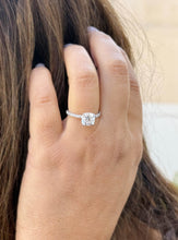 Load image into Gallery viewer, GIA Certified Natural Cushion Cut And Round Cut Sides Diamond Engagement Ring Wedding Ring Women's Bridal Ring 14k Solid White Gold 1.75ctw