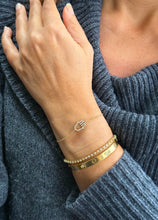 Load image into Gallery viewer, Hamsa Bracelet CVD Diamond Bracelet 14k Solid Yellow Gold Hand Chain Delicate Diamond Hamsa Bracelet Diamond Bracelet Minimalist 0.20ctw