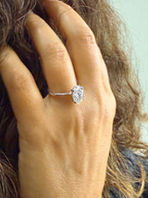 Load image into Gallery viewer, Oval Cut Diamond And Round Sides Engagement Ring IGI Certified 14k Solid White Gold Bridal Ring Wedding Ring Hidden Halo Style 3.15ctw