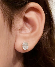 Load image into Gallery viewer, Oval Shape Diamond Stud Earrings IGI Certified Prong set Style 14k Solid Yellow Solid Gold 4.00ct Stud Earrings