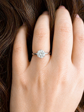 Load image into Gallery viewer, Round Cut Diamonds Engagement Ring IGI Certified Crown Six Prong Setting Solitaire Wedding Bridal Ring Set In 14K White Gold 1.50ct G-VS2