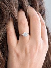 Load image into Gallery viewer, Round Cut Diamonds Engagement Ring IGI Certified Crown Six Prong Setting Solitaire Wedding Bridal Ring Set In 14K White Gold 1.50ct G-VS2