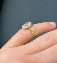 Load image into Gallery viewer, IGI Certified Oval Shape And Round Cut Diamond Engagement Ring Inner Halo Style Wedding Ring Women's Bridal Ring 14K Yellow Gold 4.15ctw