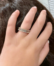 Load image into Gallery viewer, Emerald Cut Cvd Diamonds Eternity Band Bridal Band 5.0x3.0mm Width Wedding Band Eternity Ring 14K Solid White Gold 5.00ctw